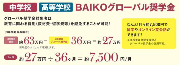 グローバル奨学金